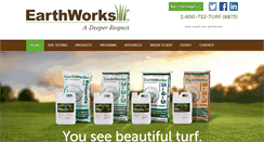 Desktop Screenshot of earthworksturf.com